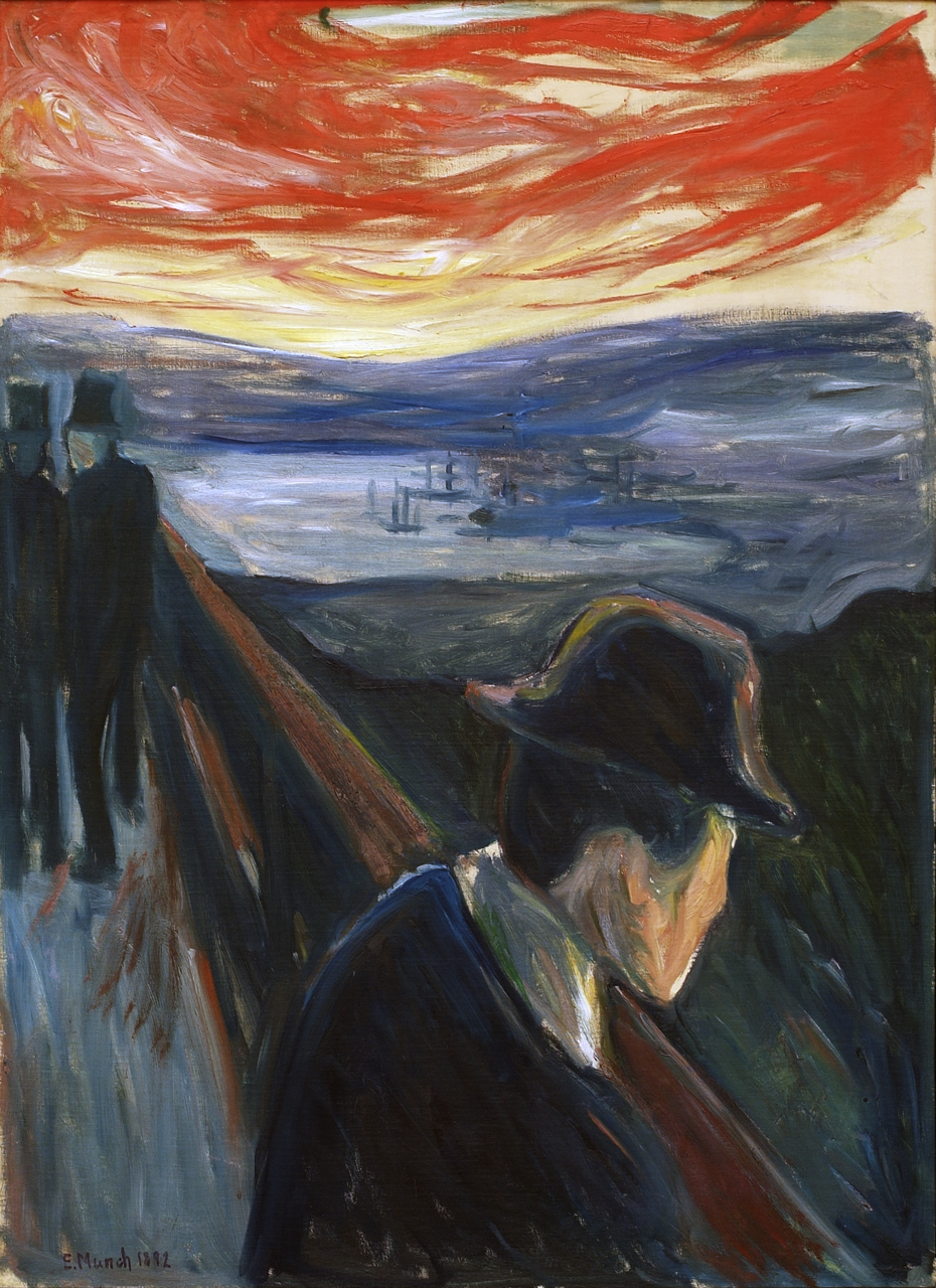 Edvard Munch, Förtvivlan 1892, Olja på duk. Foto: Tord Lund