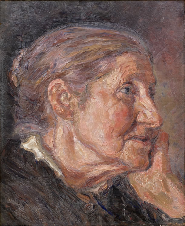 Herman Norrman: Porträtt av Fru F.M. Källgren, c 1900