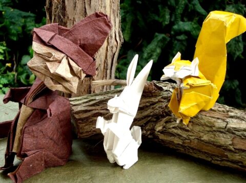 Fulltecknat. Påsklov för barn. Skapa origami med Norio Torimoto