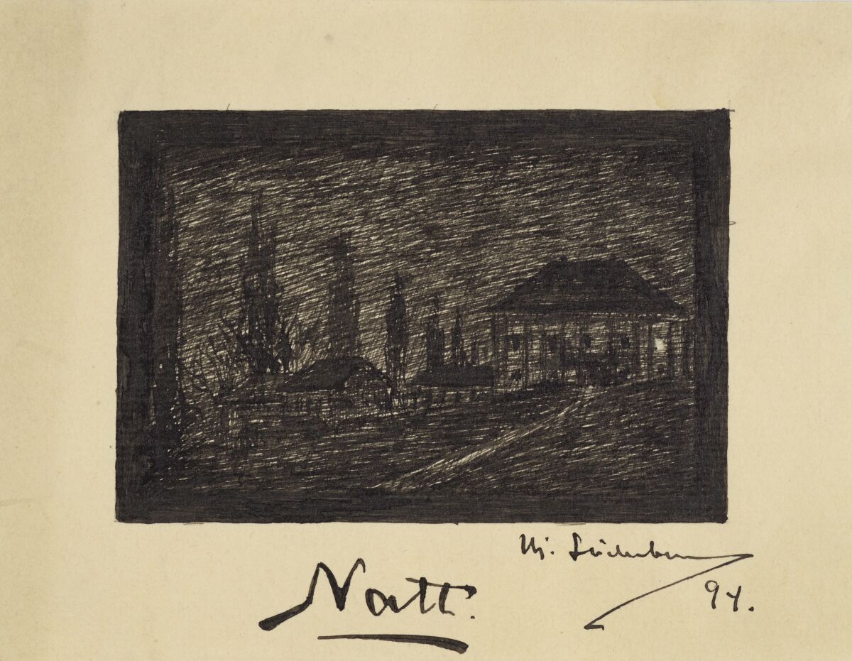 Hjalmar Söderberg, Natt, 1894. Göteborgs universitetsbibliotek. Foto Per Myrehed