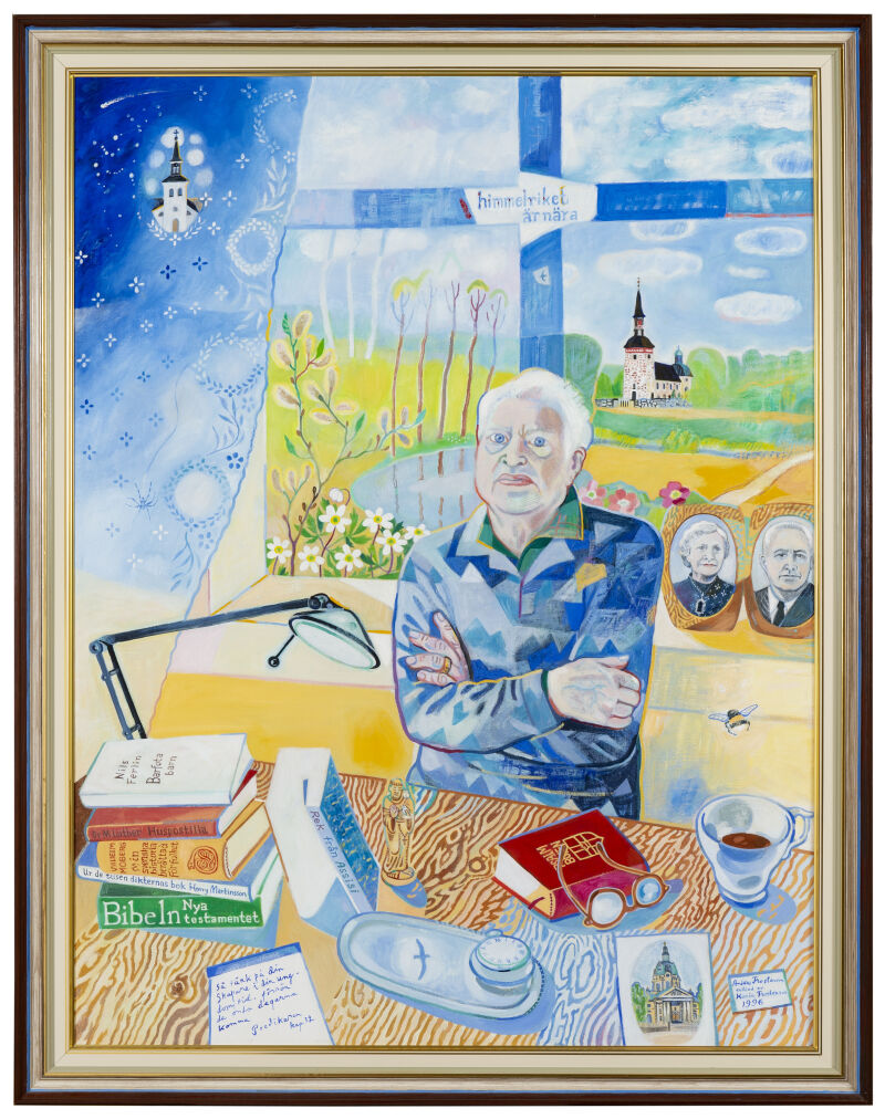 Karin Frostenson, ”Porträtt av Anders Frostenson”, 1996, olja på duk. Foto: Nationalmuseum