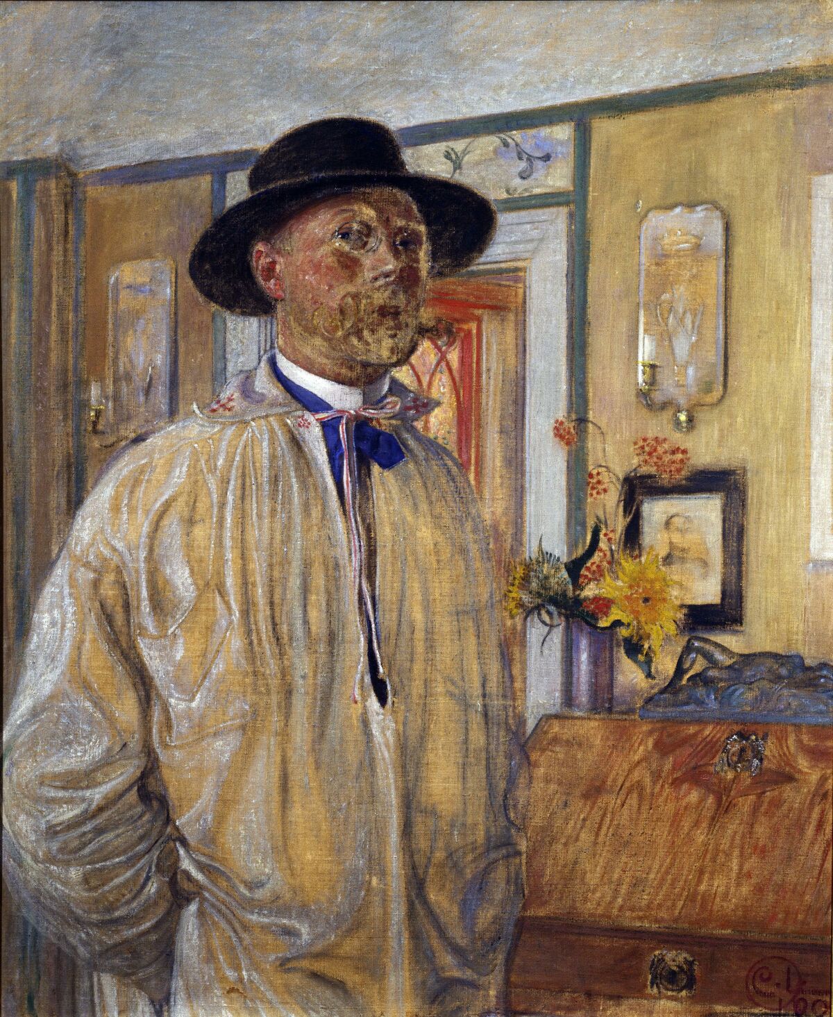 Carl Larsson, Självporträtt, 1905, Thielska Galleriet