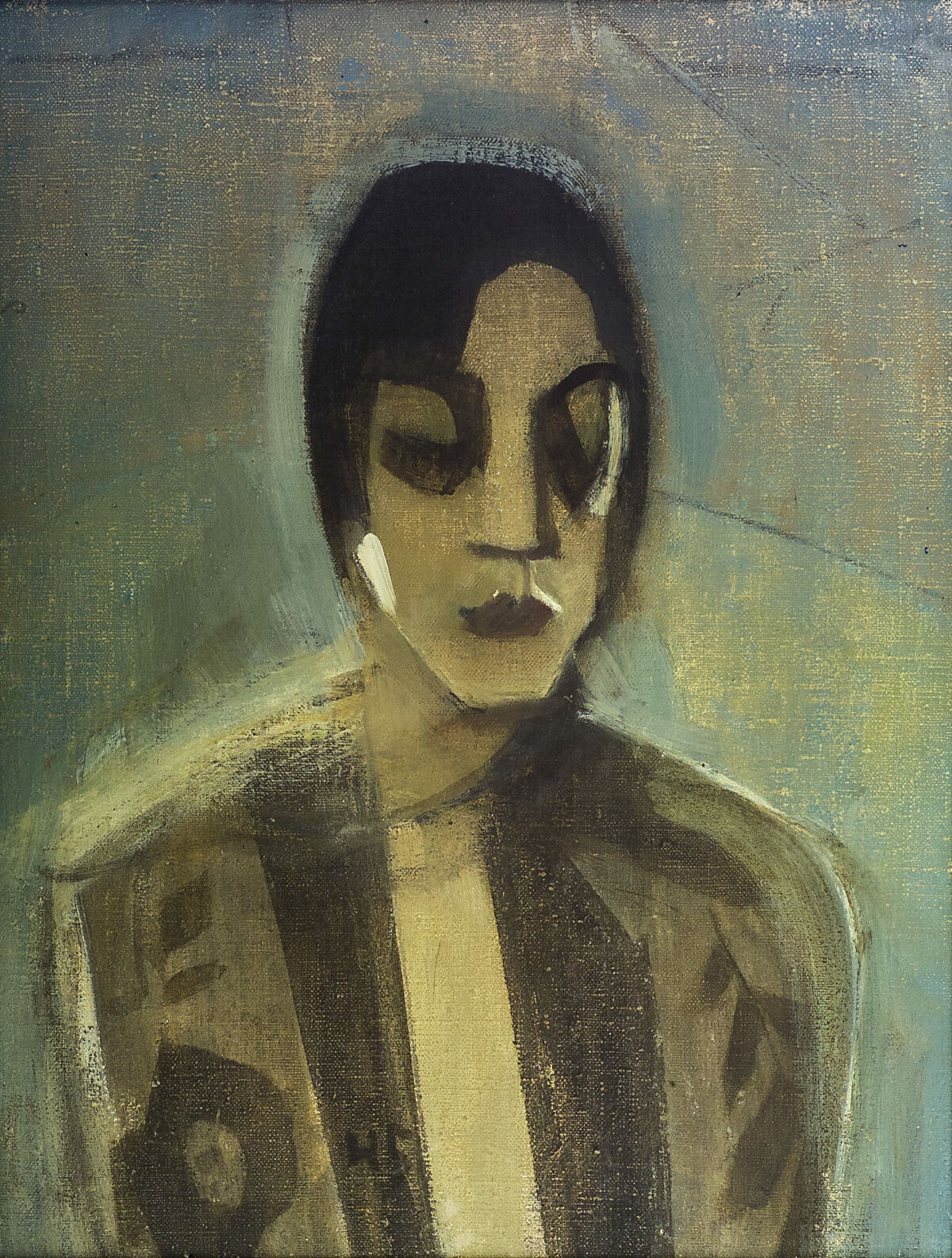 Helene Schjerfbeck, Mörk dam, 1929, Villa Gyllenberg