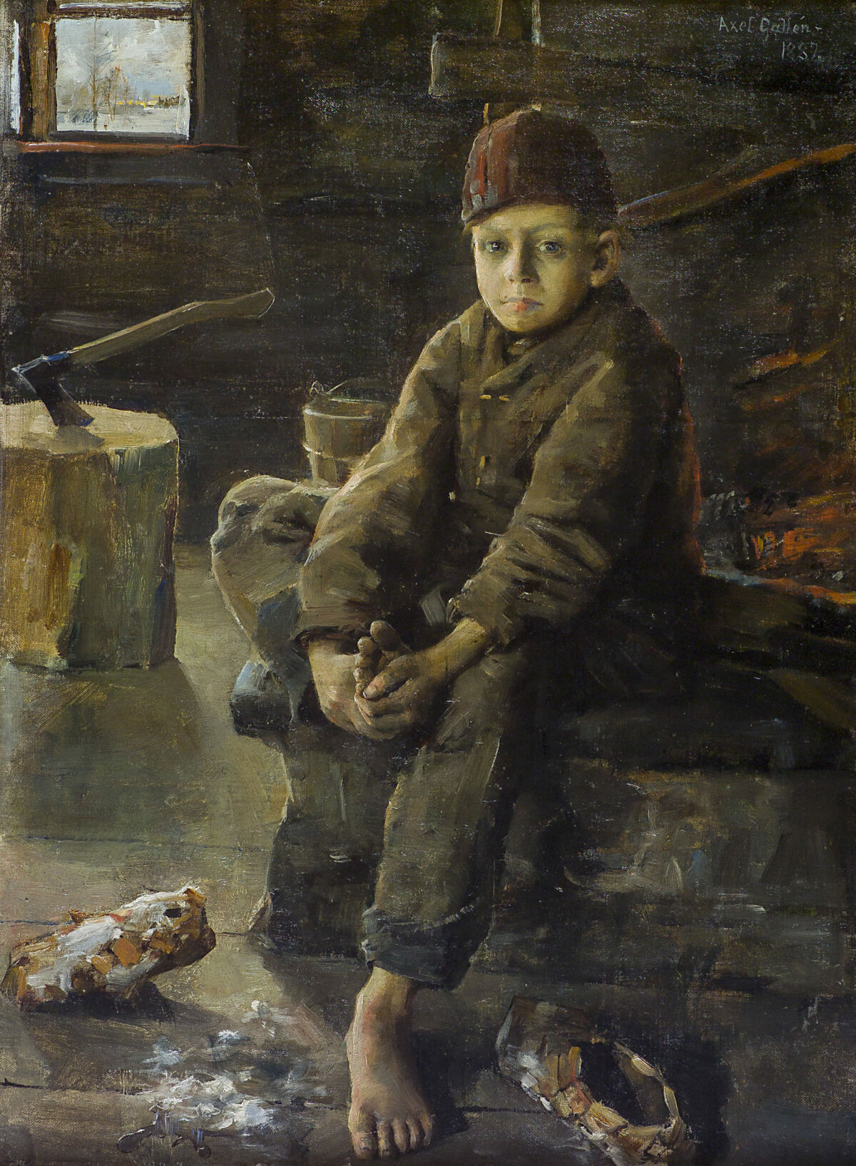 Akseli Gallen-Kallela, Tiggargossen, 1887, Villa Gyllenberg