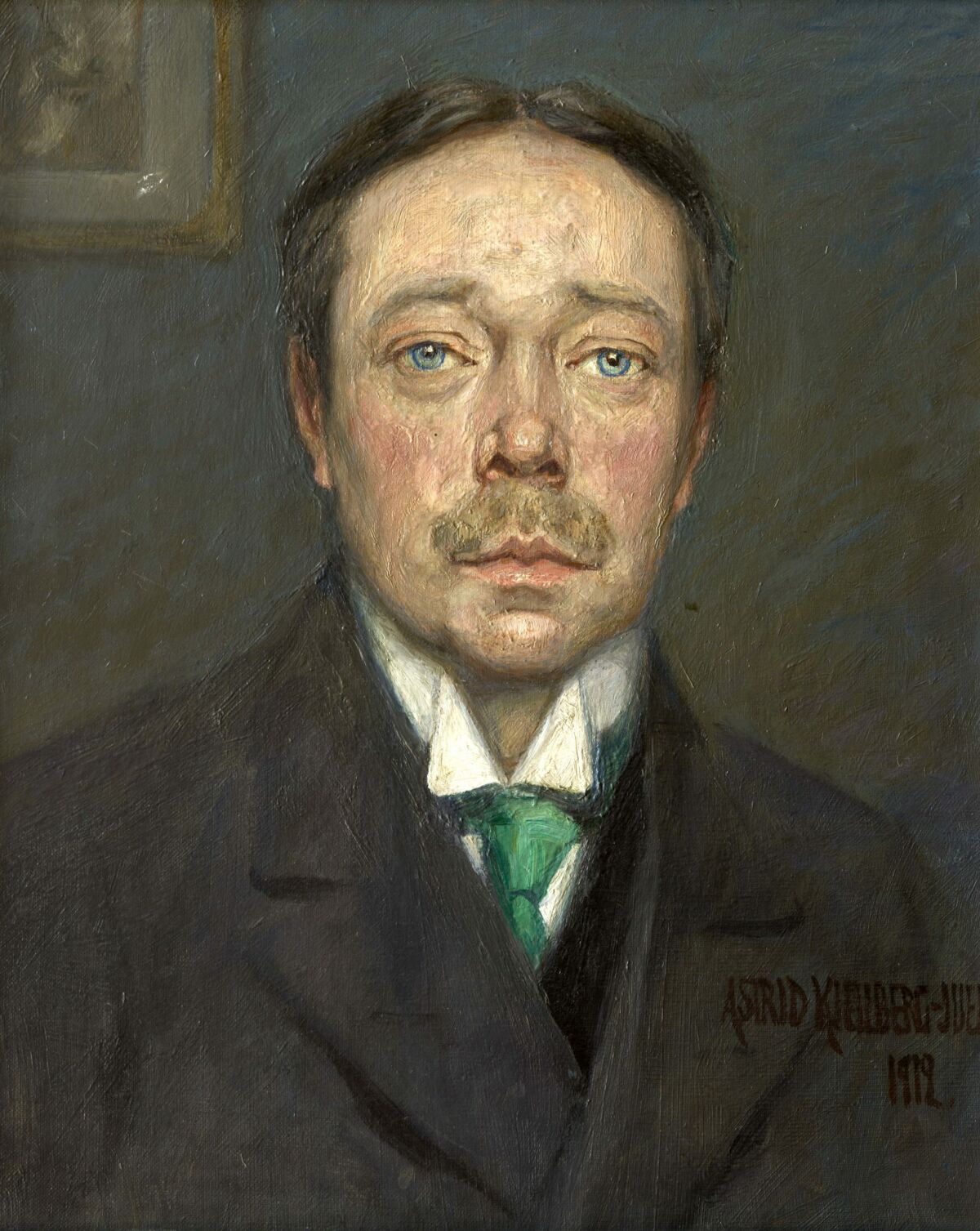 Astrid Kjellberg-Juel, Porträtt av Hjalmar Söderberg, 1912, olja på duk. Tillhör Bonniers porträttsamling. Foto: Per Myrehed
