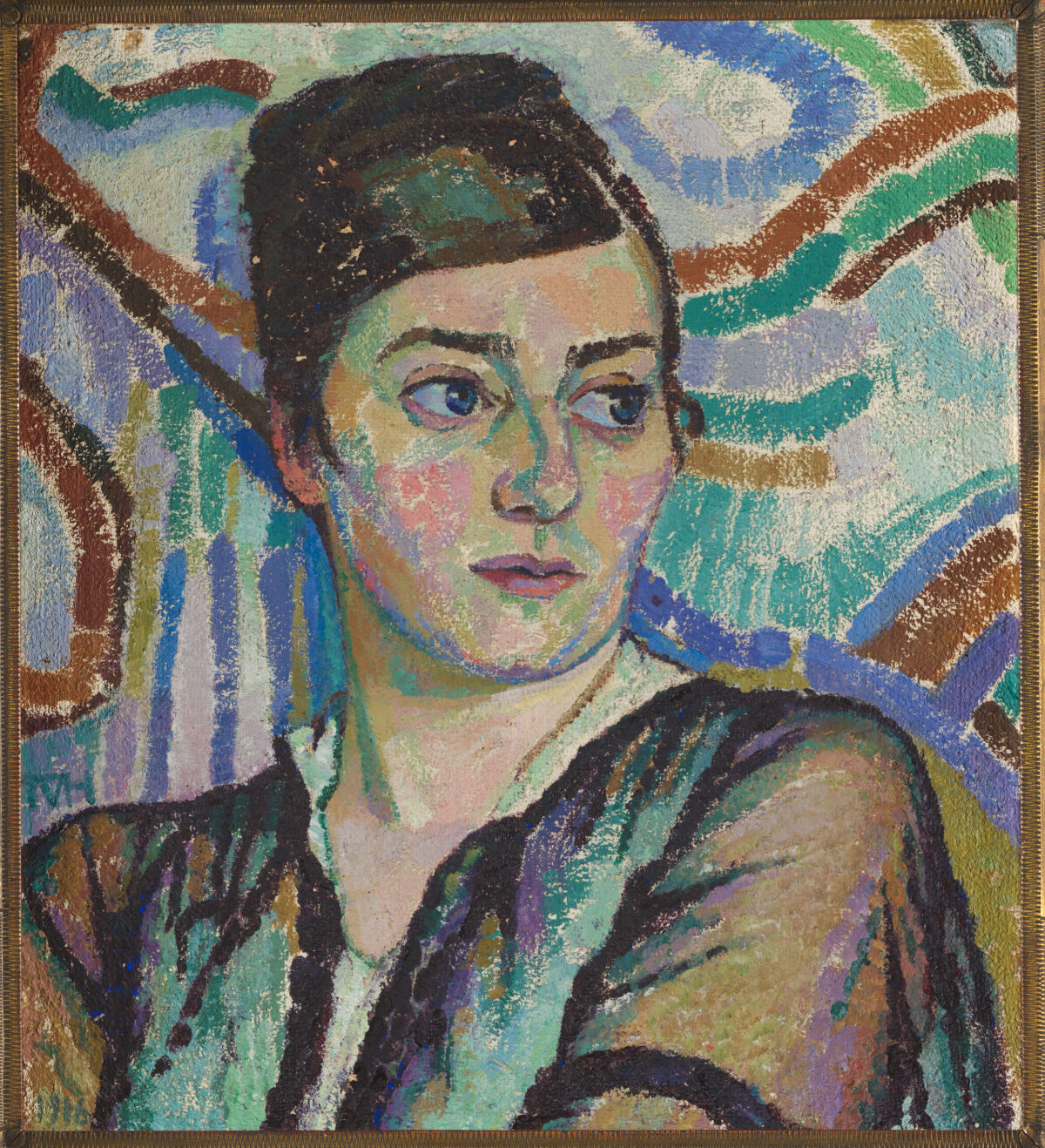 Tora Vega Holmström, Porträtt av Gerda Kjellberg-Romanus, 1916, privat ägo. Foto: Per Myrehed