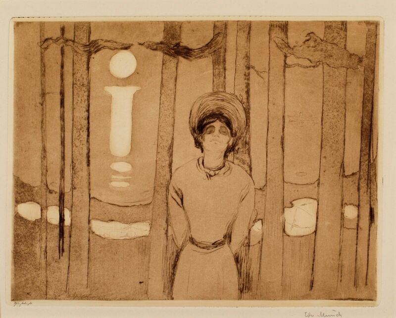 Edvard Munch, Sommarnatt, 1894, Thielska Galleriet