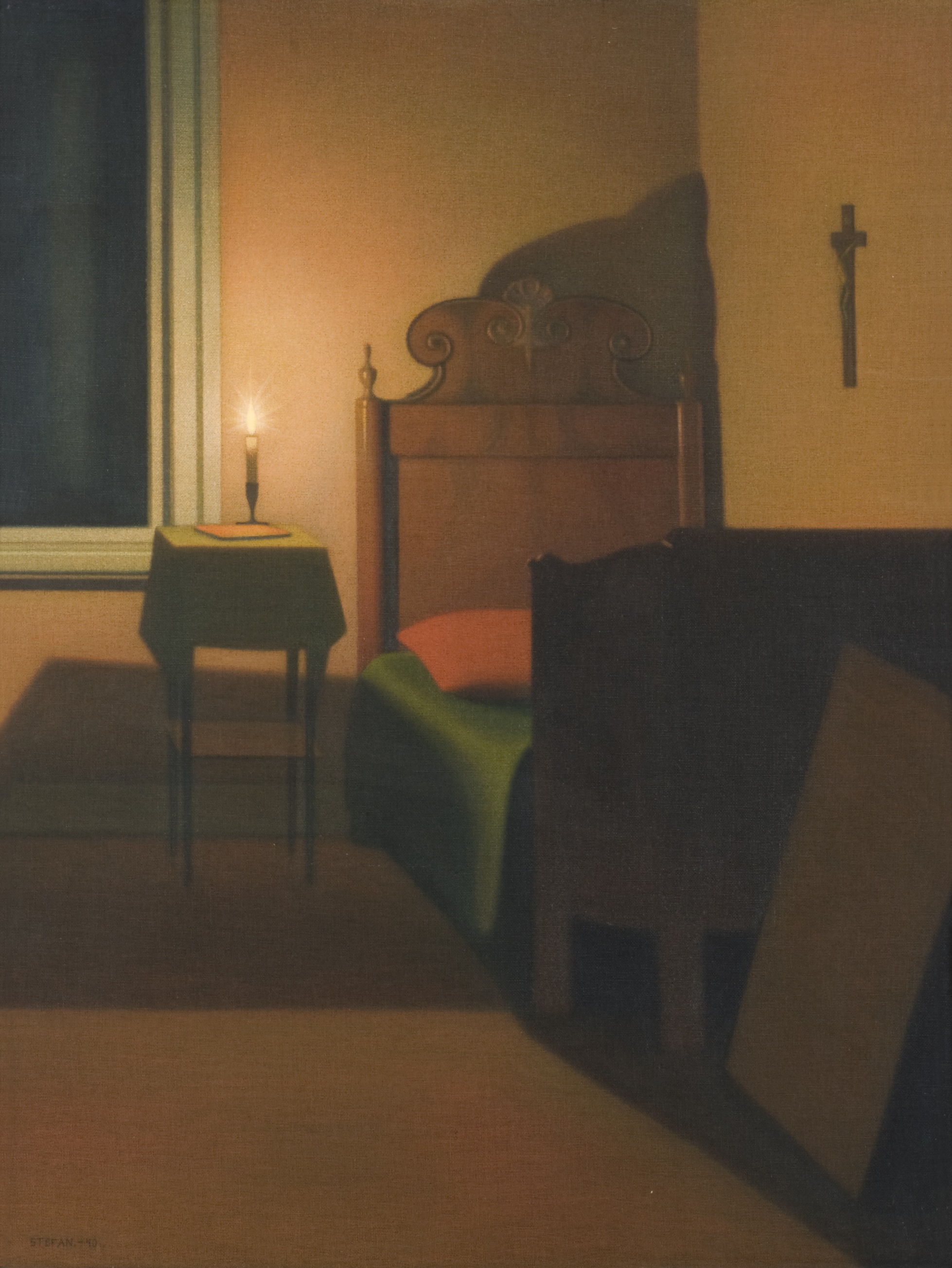 Stefan Johansson, <The bedside light</em>, 1940, Nationalmuseum. Photo: Hans Thorwid /Nationalmuseum