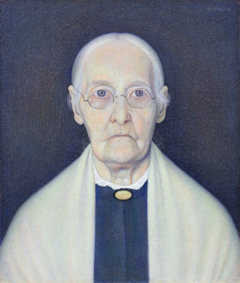 Stefan Johansson, Porträtt av mor, 1919, Norrköpings Konstmuseum. Foto: Mats Arvidsson/Norrköpings Konstmuseum.