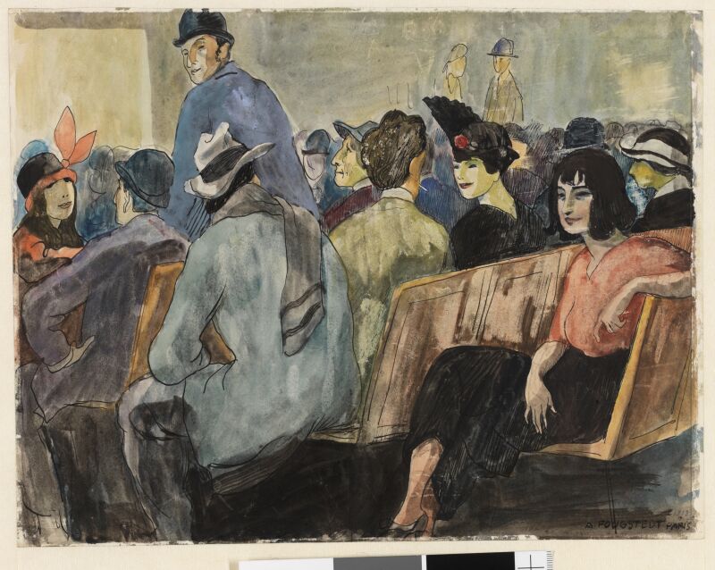 Arvid Fougstedt, På Bobino, Kinematograf, Paris, 1913, Moderna museet