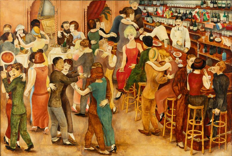 Otte Sköld, Bar i Paris, Jönköpings Läns Museum. Foto Albin Hovlin.
