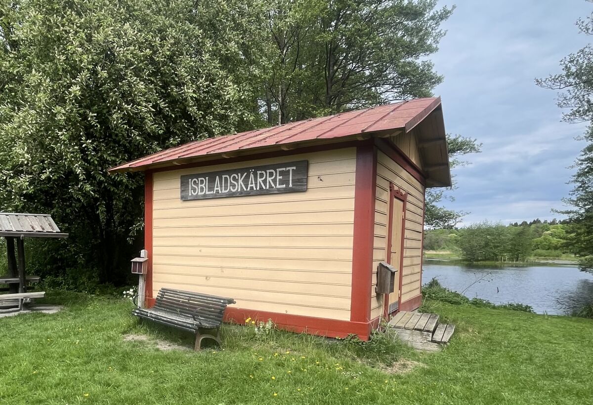 Pumphuset vid Isbladskärret.