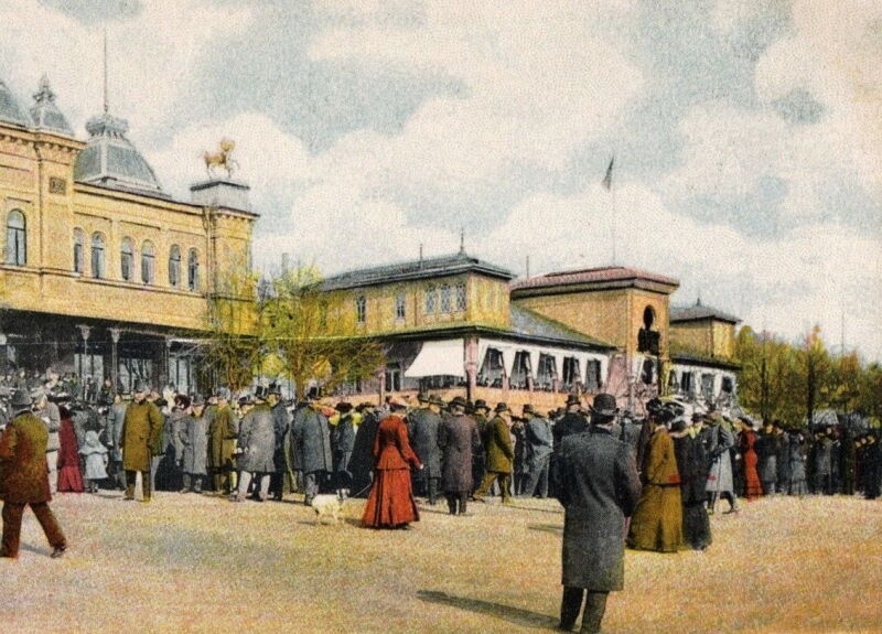 Nöjesetablissemang på Djurgårdsslätten 1909.