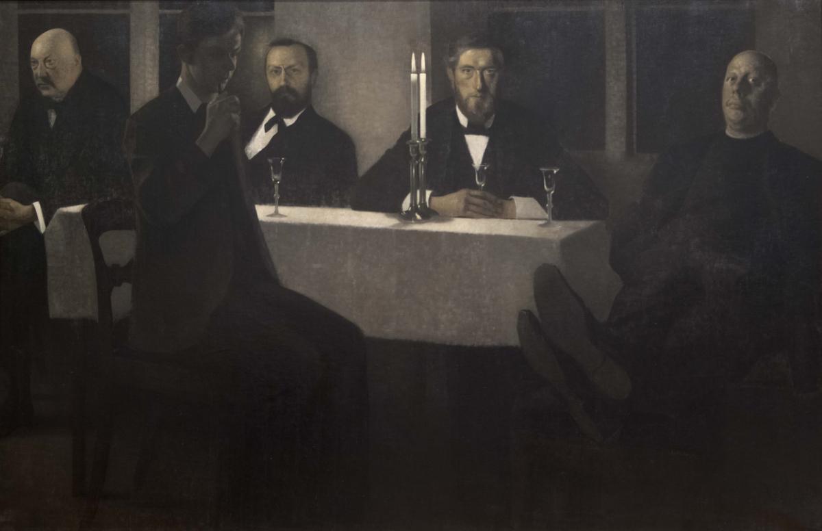 Vilhelm Hammershøi, Fem porträtt, 1901, Thielska Galleriet