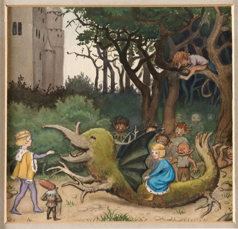 Elsa Beskow, Resan till Landet Längesen, 1923, privat ägo. Foto: Urban Jörén