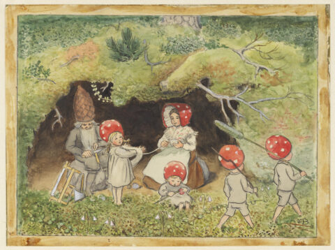 Familjevisning Förtrollad vardag. Elsa Beskow