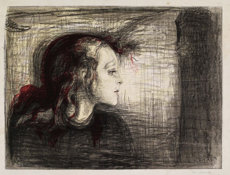 Edvard Munch, Det sjuka barnet, 1896, Thielska Galleriet 