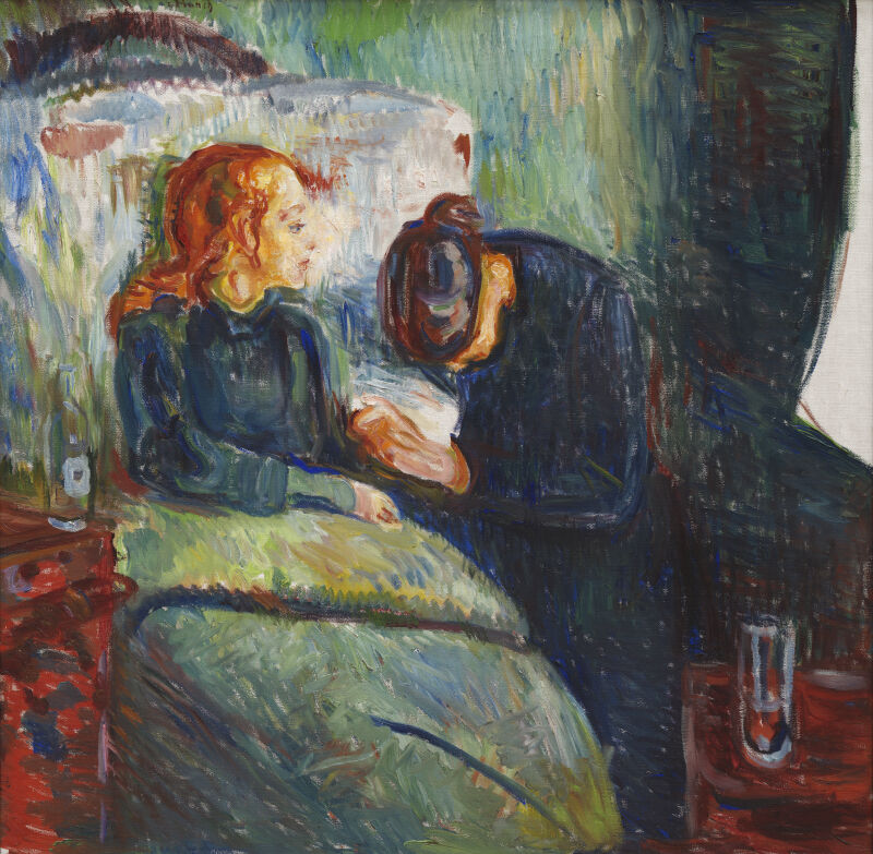 Edvard Munch, Det sjuka barnet, 1907, Thielska Galleriet