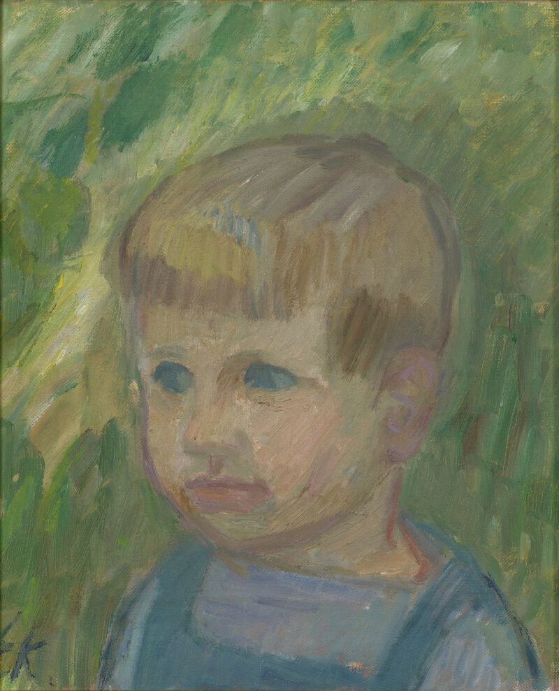 Elisabeth Karlinsky, Portræt af Lars von Trier som 5-årig, ca. 1960 (Porträtt av Lars von Trier som 5-åring), privat ägo